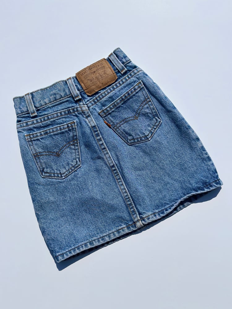 Image of Vintage Levi's Orange Tab Jean Skirt Size 7 