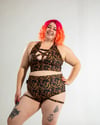 Plunge Lattice Crop Top (choice of prints)