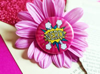 Image 4 of Pin Badge: Nerd!
