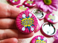 Image 3 of Pin Badge: Nerd!