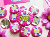 Image 1 of Pin Badge: Nerd!
