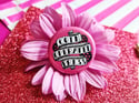 Pin Badge: Coin-Operated Press Logo (Pink)