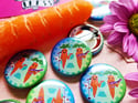 Pin Badge: Carrots at Open-Mic Night 