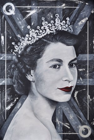 Image of PLATINUM - ORIGINAL ACRYLIC PAINTING 3x2FT