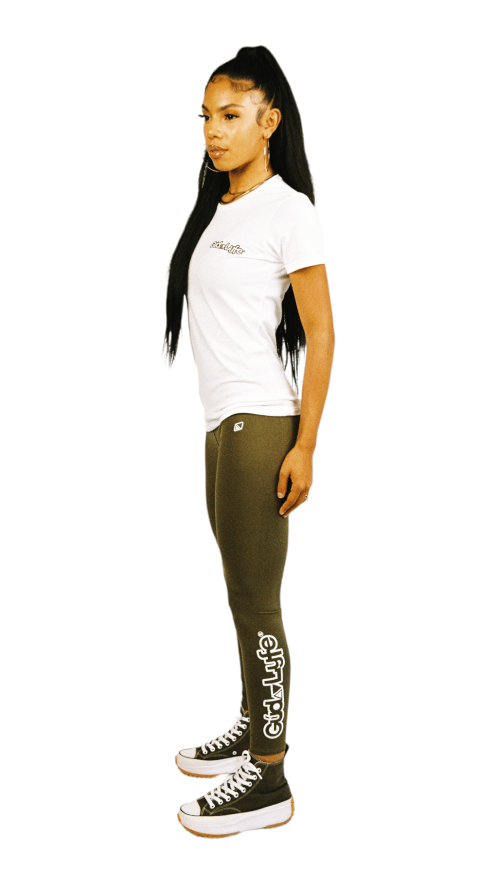 Womens Leggings - Olive