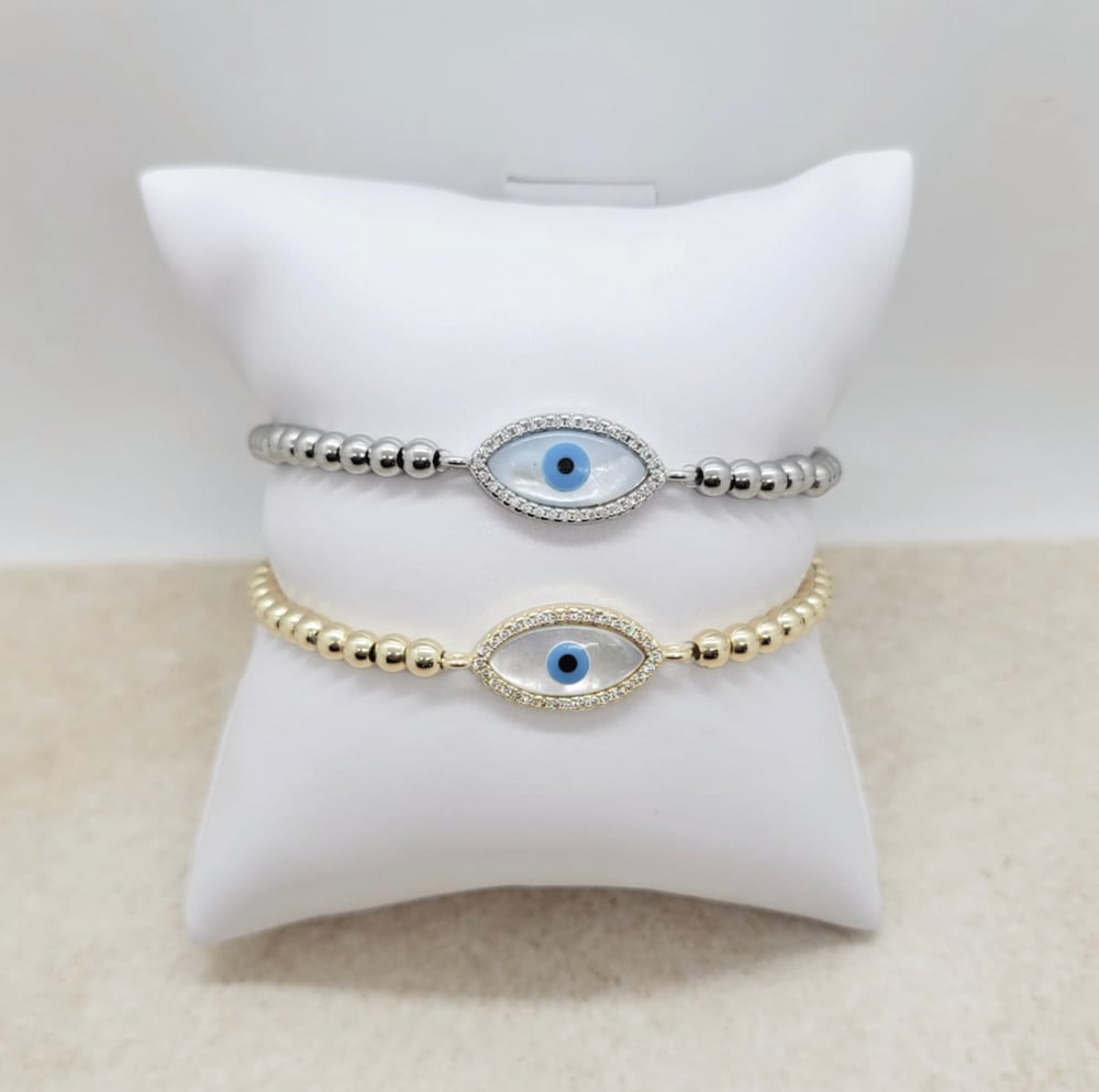 Evil Eye Clover Bracelet