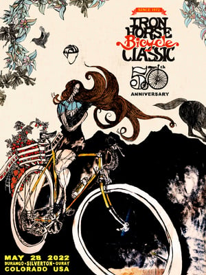 Iron Horse Bicycle Classic - 50th Anniversary Poster - by Jon Bailey