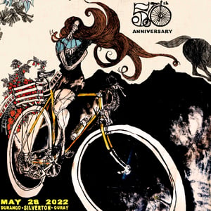 Iron Horse Bicycle Classic - 50th Anniversary Poster - by Jon Bailey