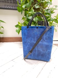 Image 1 of Tiny Tote - ocean blue 