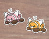 Tuckered Stufful Sticker (+ Shiny) | Original Artwork | Pokémon | Vinyl Sticker
