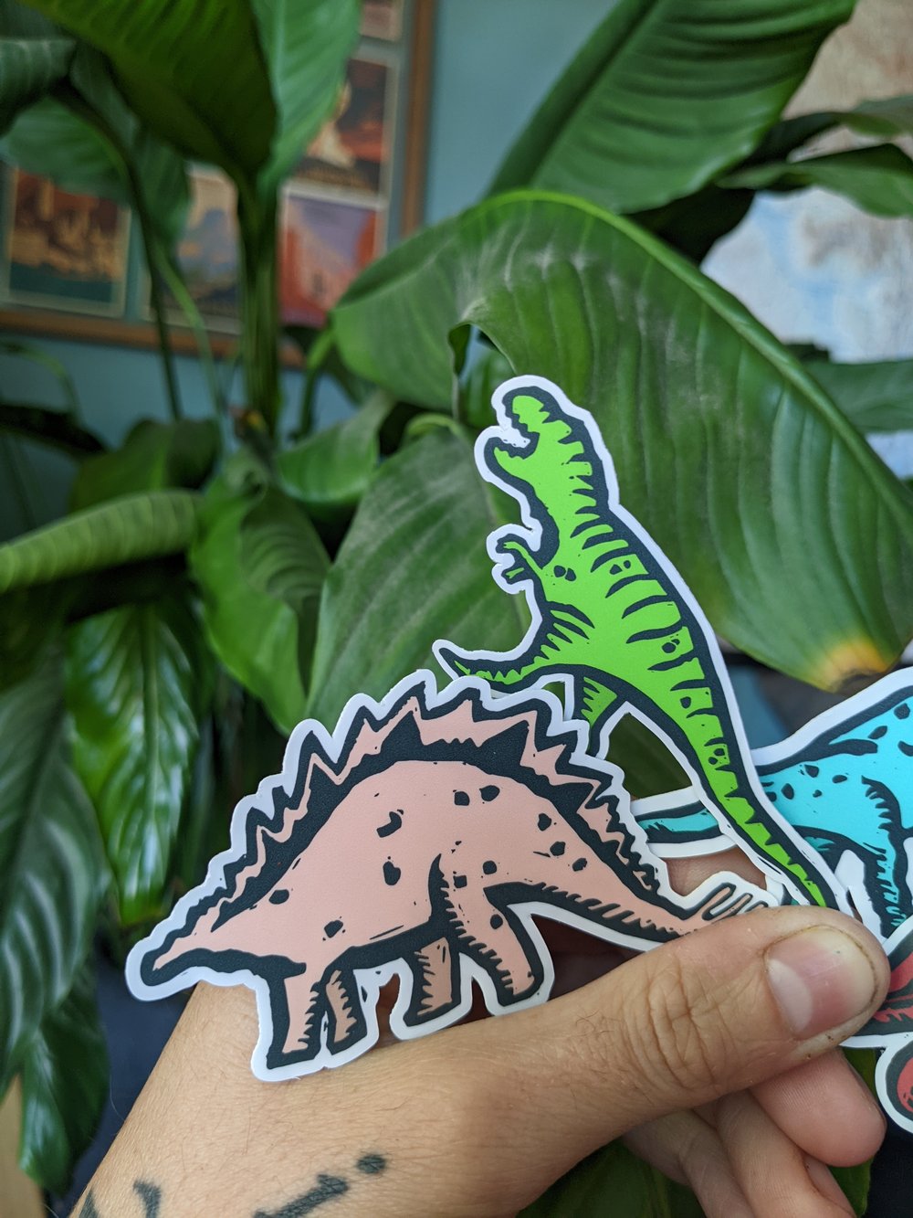 Dino stickers 