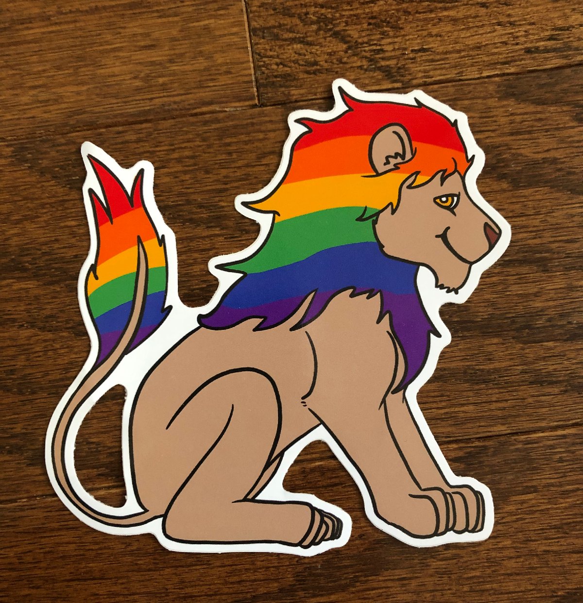 Image of Sticker - Rainbow Lion 