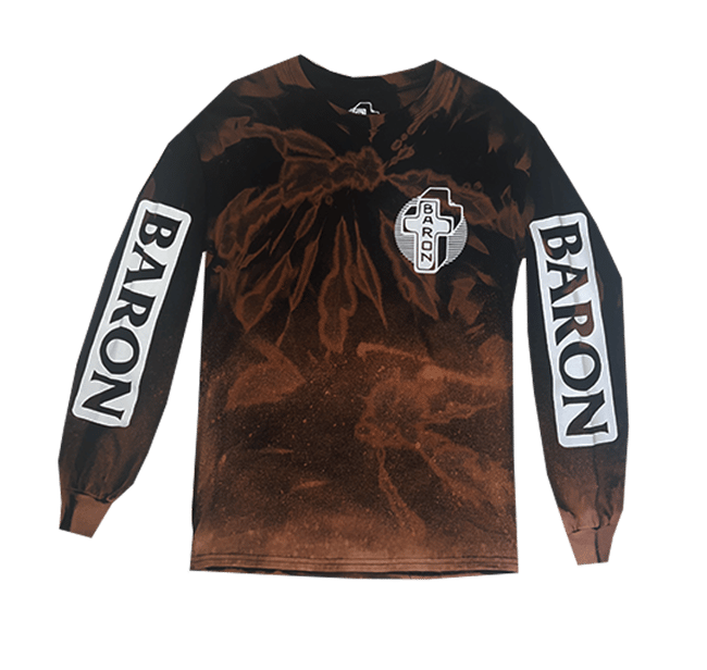 CROSS & SKULL BLACK TIE DYE - SMALL