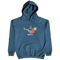 Image 1 of MIDNIGHT TURQUOISE  FALLEN HOODIE