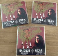 Image 3 of ARTEAGA / WICCA "SPELL IT WICKED FOR SATAN" #ISR & DHU NEON GREEN VINYL EDITION