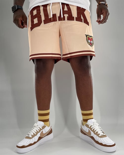 Image of The BLAK Basketball Shorts in Cream