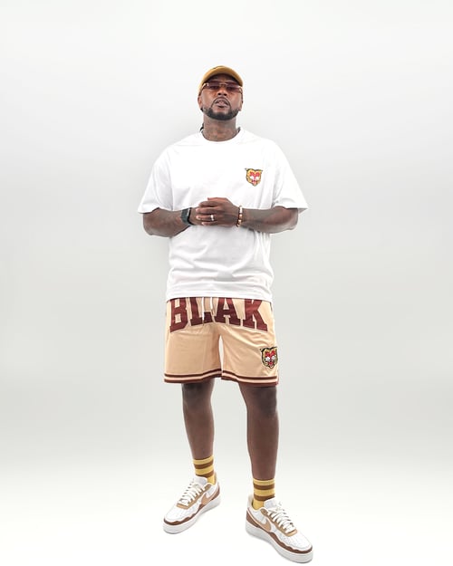 Image of The BLAK Basketball Shorts in Cream