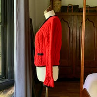 Image 7 of Polo Ralph Lauren Red Cardigan Sweater Small