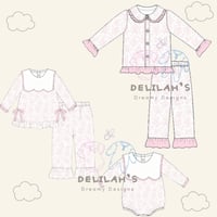 Girls Pink Toile Collection