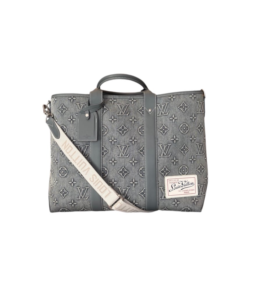 Image of Louis Vuitton Denim Monogram Weekend Tote 1131-5
