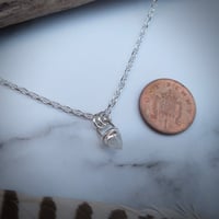 Image 3 of Handmade Sterling Silver Moonstone Bullet Point Pendant