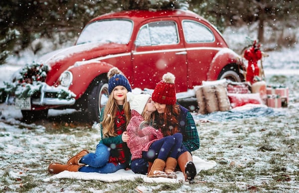 Image of Red VW Christmas Mini Sessions 