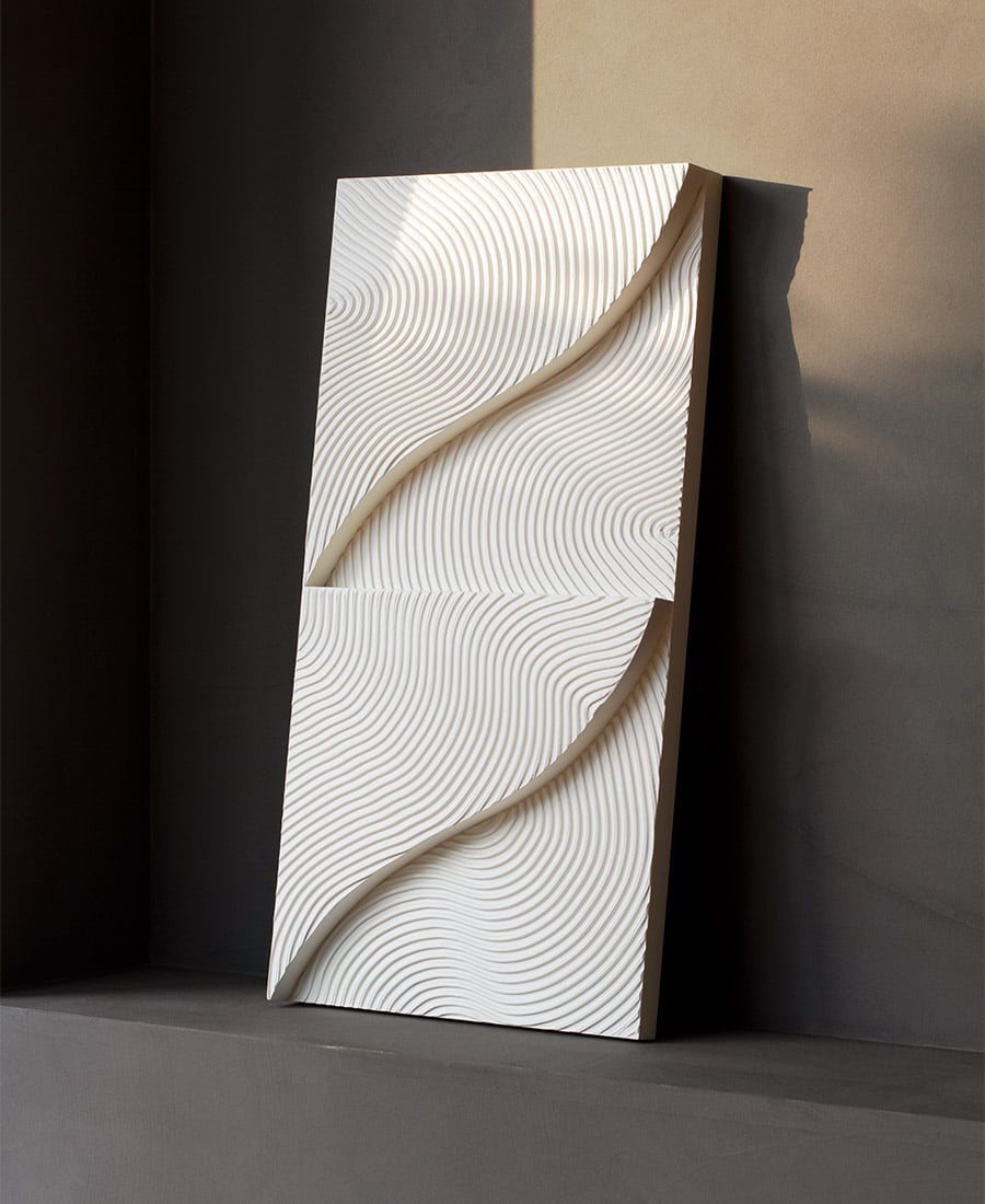 Image of Curves Relief No. 2 · Sand (sold)