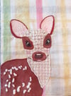 Baby Deer slow stitch kit