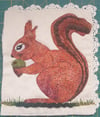 Squirrel slow stitch kits