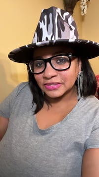 Image 1 of Grey Black Camo Inspired Fedora