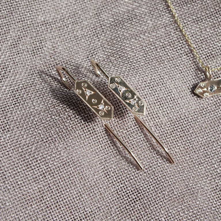 Goldie Ear Wires Image 4