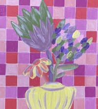 Image 1 of Fab Flowers series on paper - ready to frame  