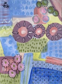 Image 5 of Fab Flowers series on paper - ready to frame  