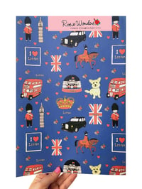 Image 1 of London Platinum Jubilee Wrapping Paper