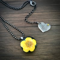 Image 3 of Real Buttercup Mini Resin Pendant