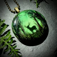 Image 4 of Stag in Enchanted Forest Pendant
