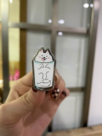 Image 3 of Tofu Milk- Samoyed Milk Enamel Pin