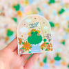 Sticker - Glittered Frog koinobori 