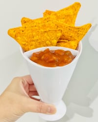 Image 1 of Chips and Dip Snack Container Detachable