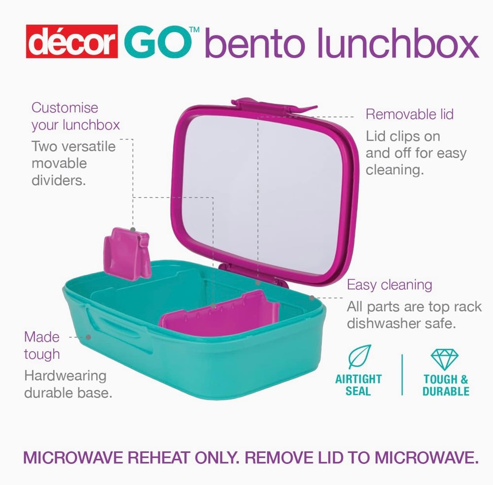 Decor Go Bento Lunch Box 2L
