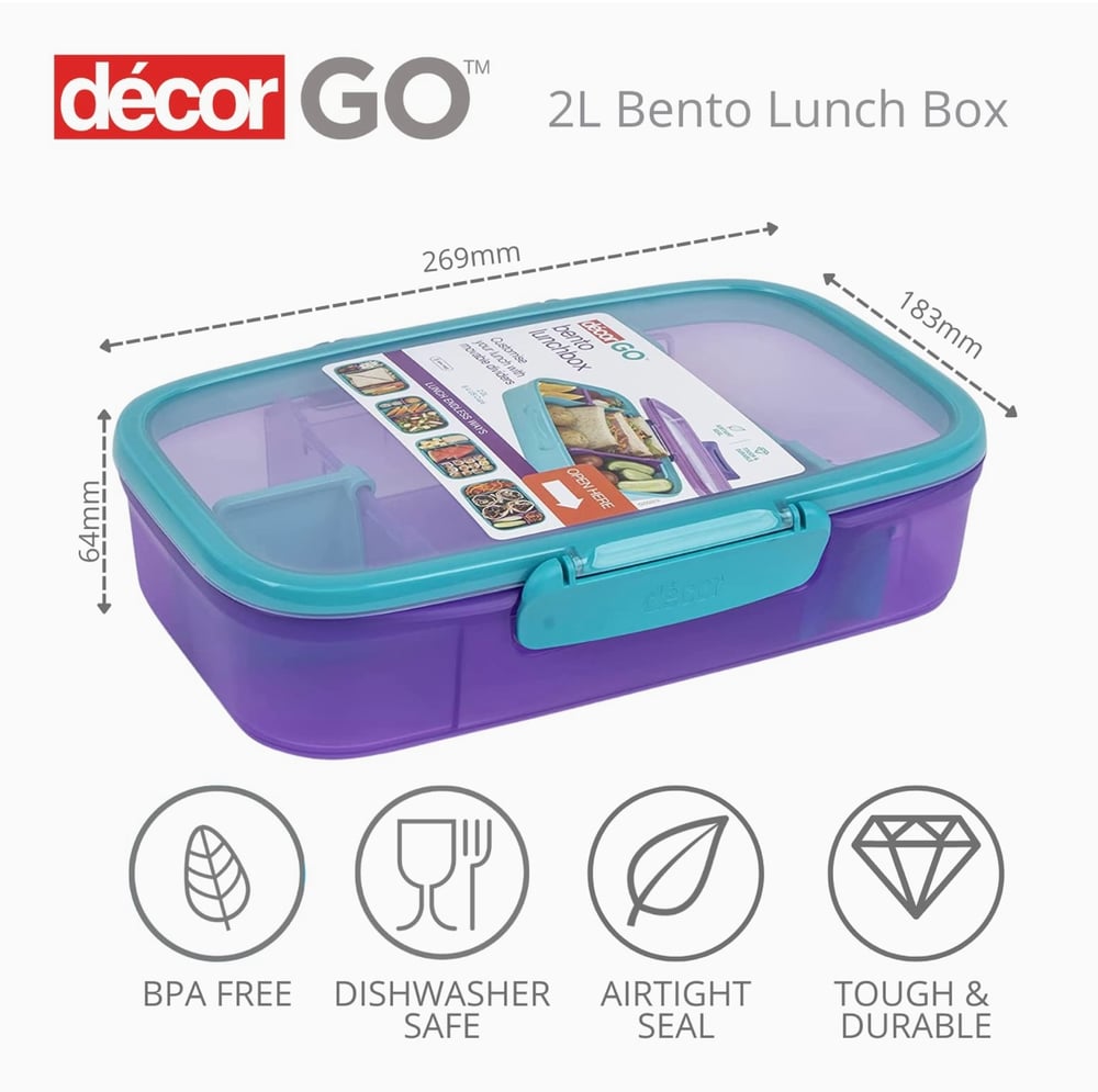 Decor Go Bento Lunch Box 2L