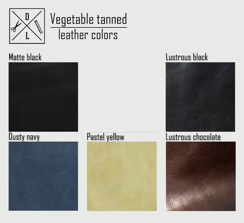 Image of Vegetable tanned leather