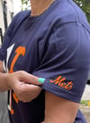 Embroidered NYC Yankees/Mets Mashup Tee