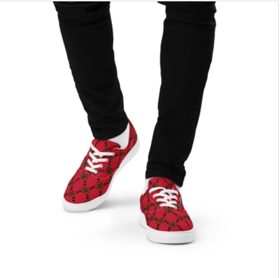 Image of Drip Steppers Men’s lace-up canvas shoes