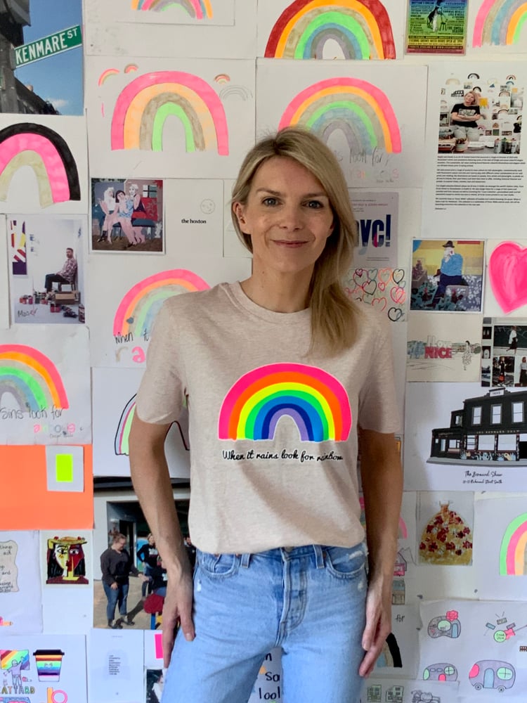 Image of Heather Rainbow T-shirt