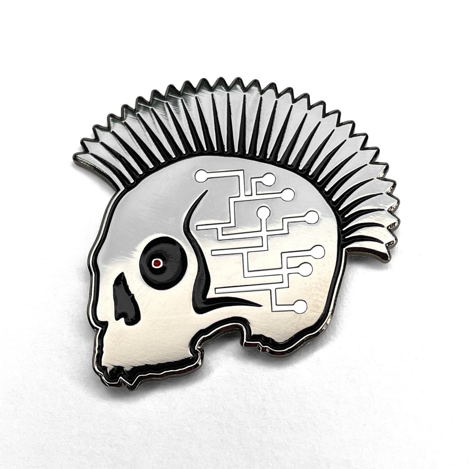 Image of High Tech Low Life Pin - SILVER