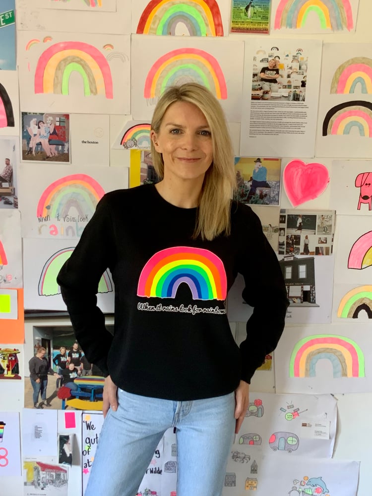 Image of Black Rainbow Sweatshirt