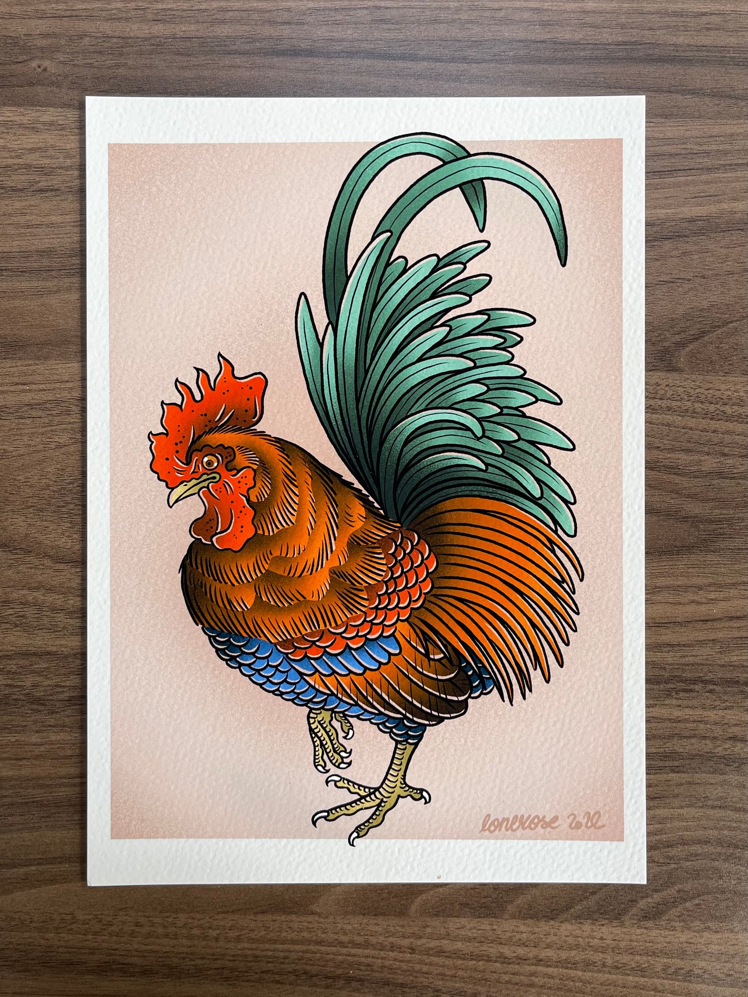 Image of Chicken print -A4