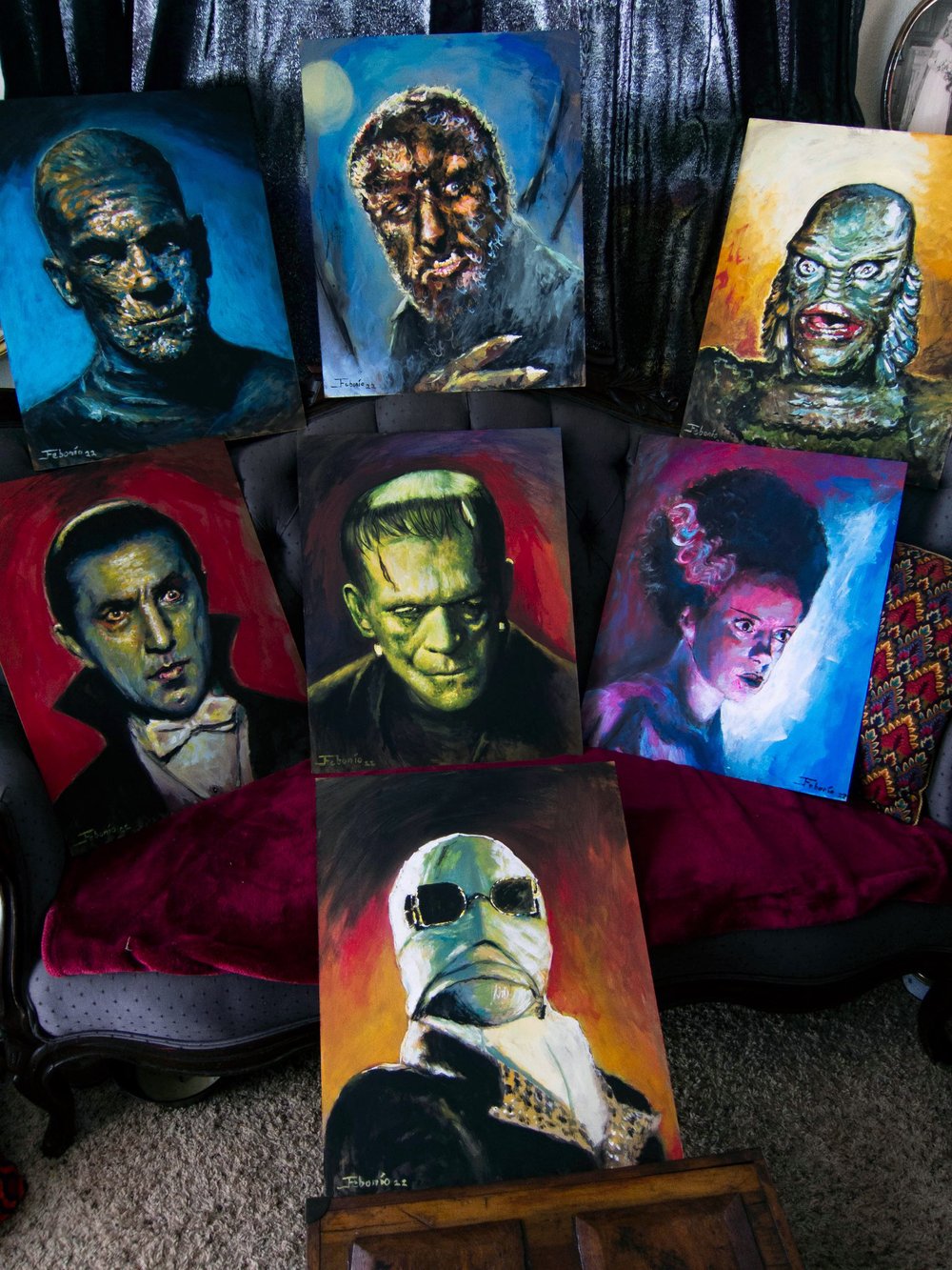 Classic Monsters! 7 Print Set