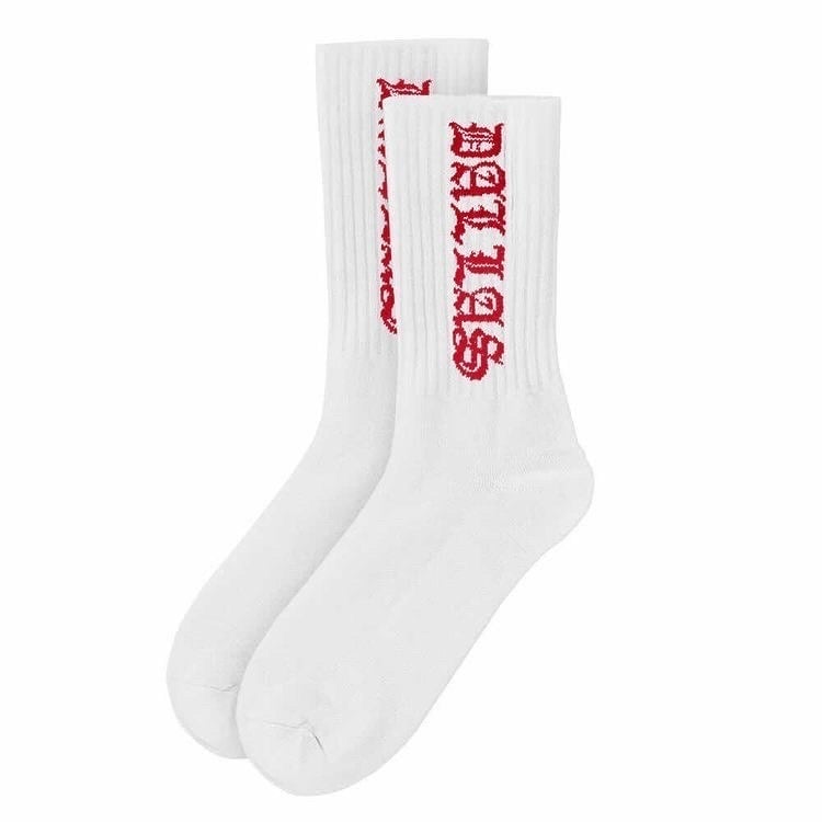 Image of DALLAS WHITE/RED SOCK